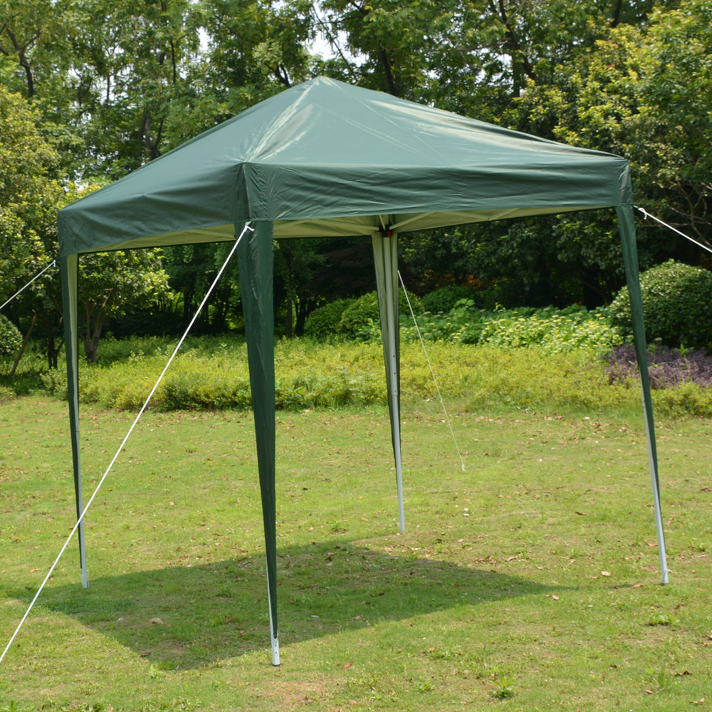 Green Waterproof Folding Tent - 2x2m for Outdoor Events