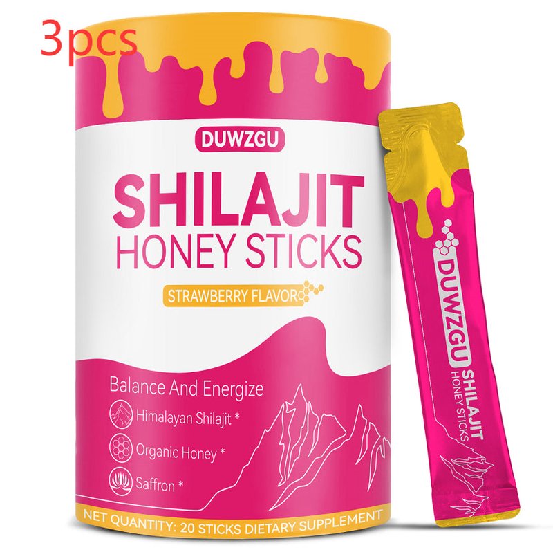 Honey Saffron Gummies for Energy & Female Hormone Support - 20 Count