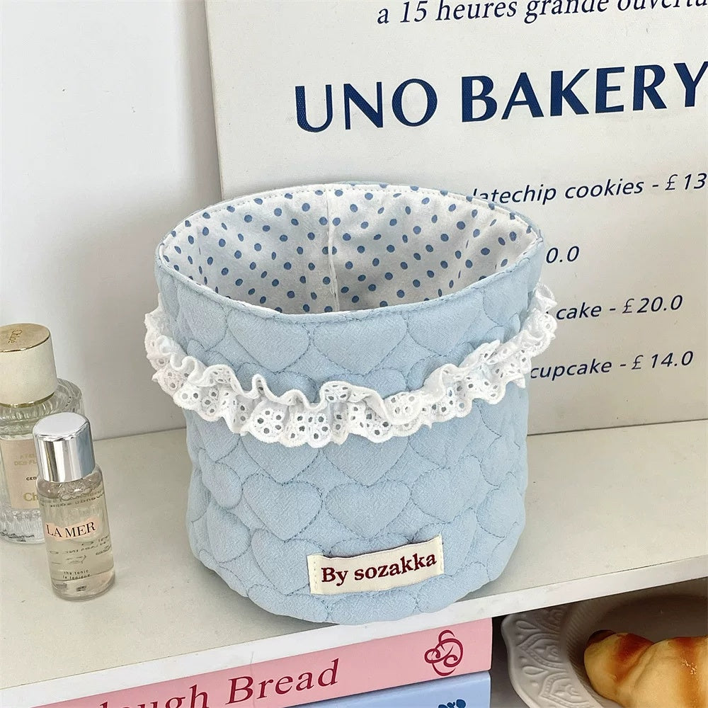 Fabric Desktop Storage Organizer for Odds and Ends, Snacks & Trinkets