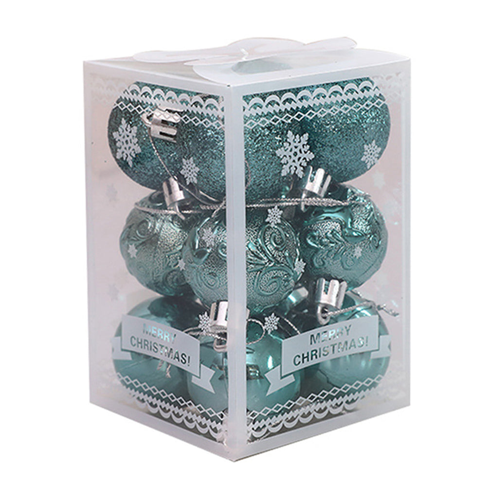 Christmas Tree Pendant Decorations Set - Festive Holiday Ornaments - 12PCS