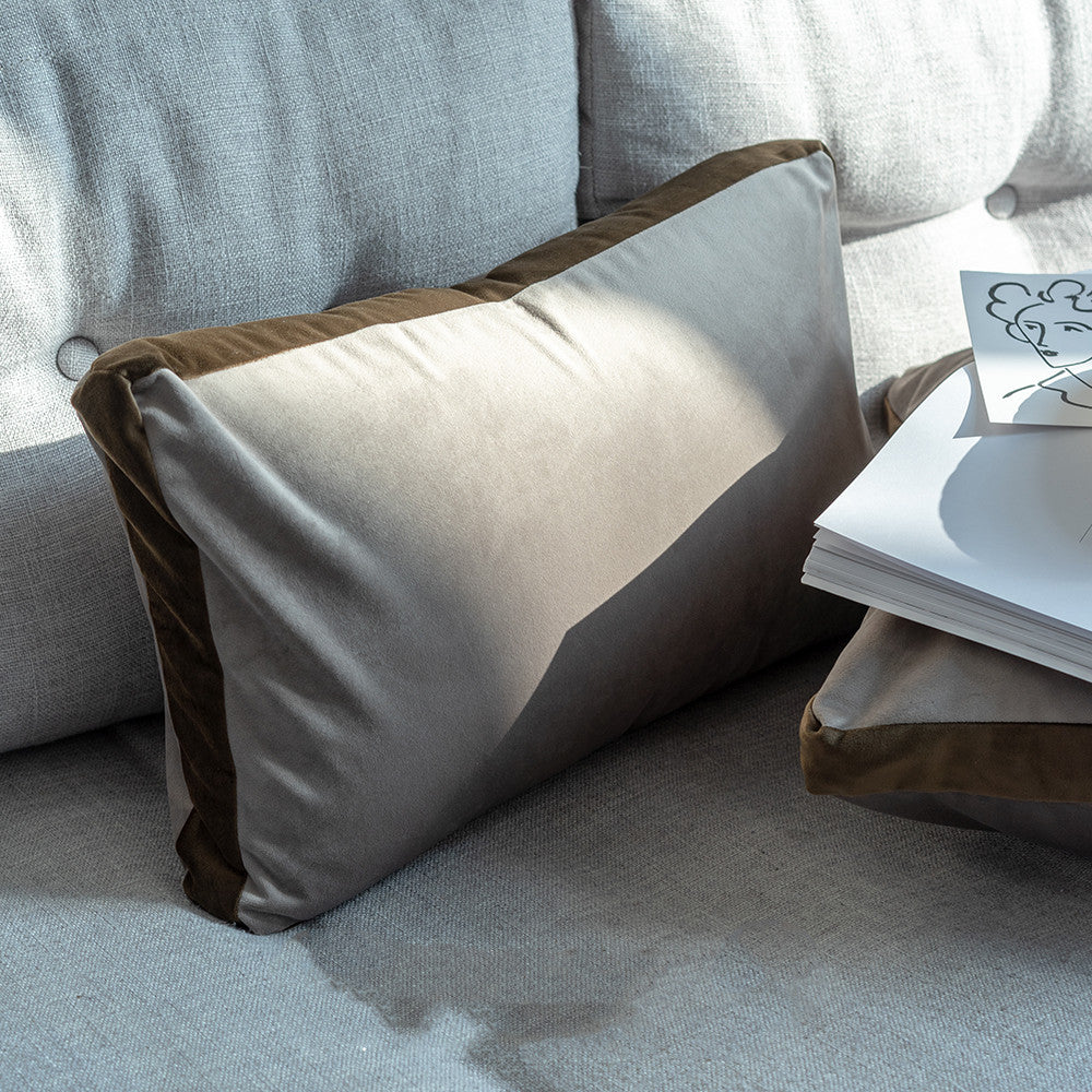 Grey Velvet Pillowcase 45x45cm Nordic Style Cushion Cover Home Decor
