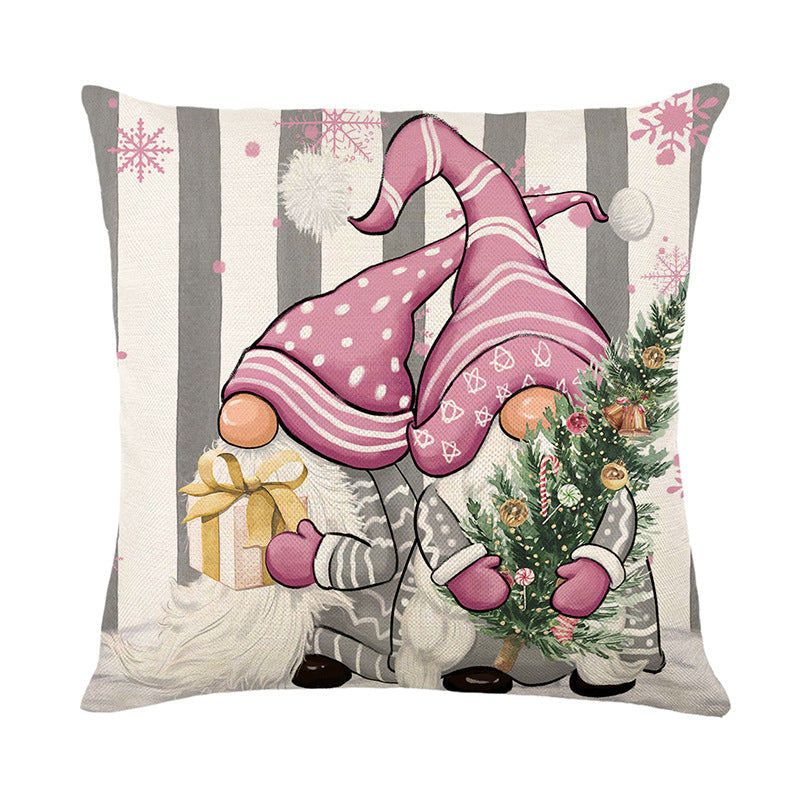 Christmas Pillowcase Home Decor Letters 45x45cm Holiday Cushion Cover
