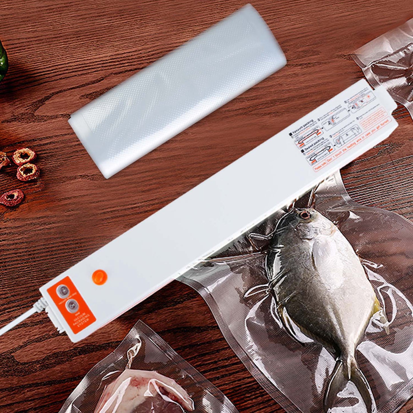 Electric Vacuum Sealer Machine - Compact Food Sealing System