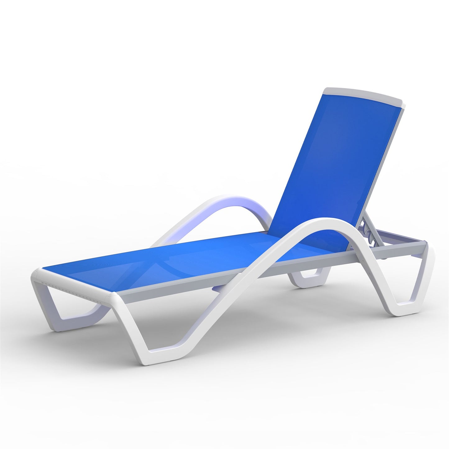 Patio Chaise Lounge Adjustable Aluminum Pool Chairs With Arm All