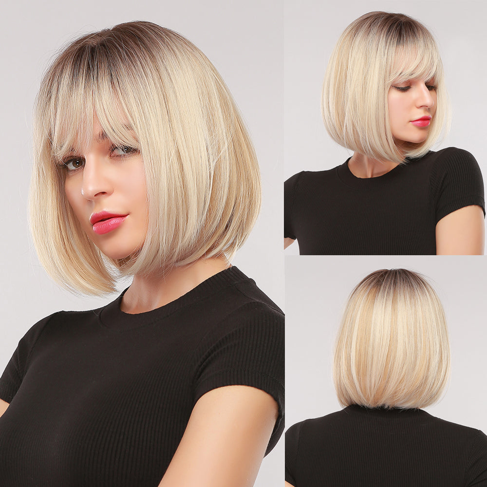 High Temperature Synthetic Bob Wig - Ladies