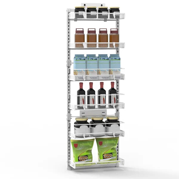 Over The Door Pantry Organizer 6-Tier Carbon Steel 110LBS Loading