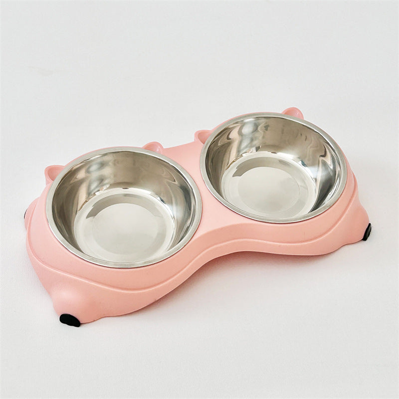 Self Pickup Macaron Stainless Steel Pet Bowl - Multiple Colors