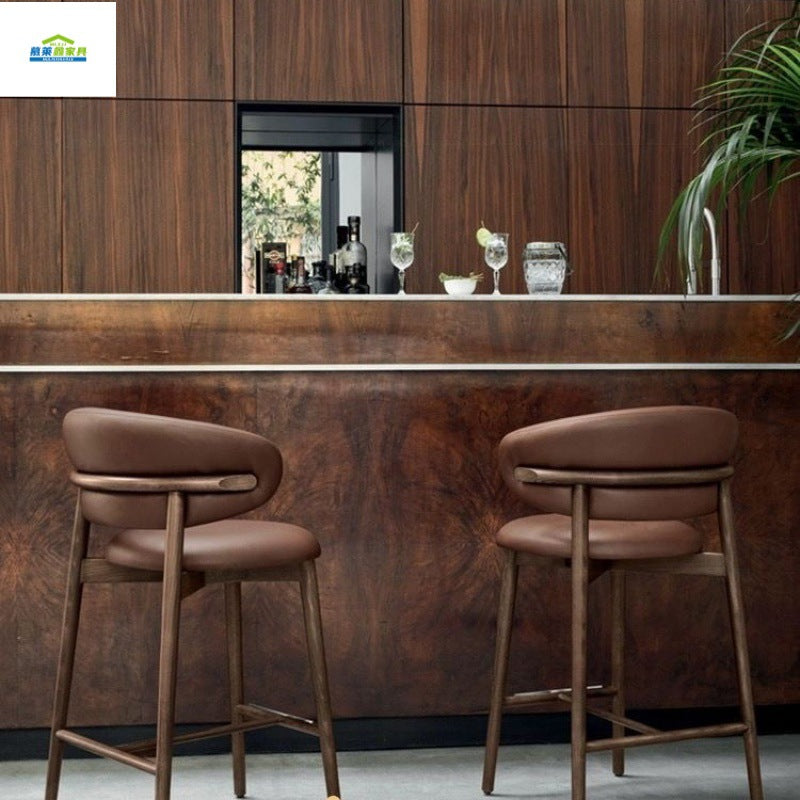 Modern Solid Wood Table and Chair Set - Multiple Colors & Heights