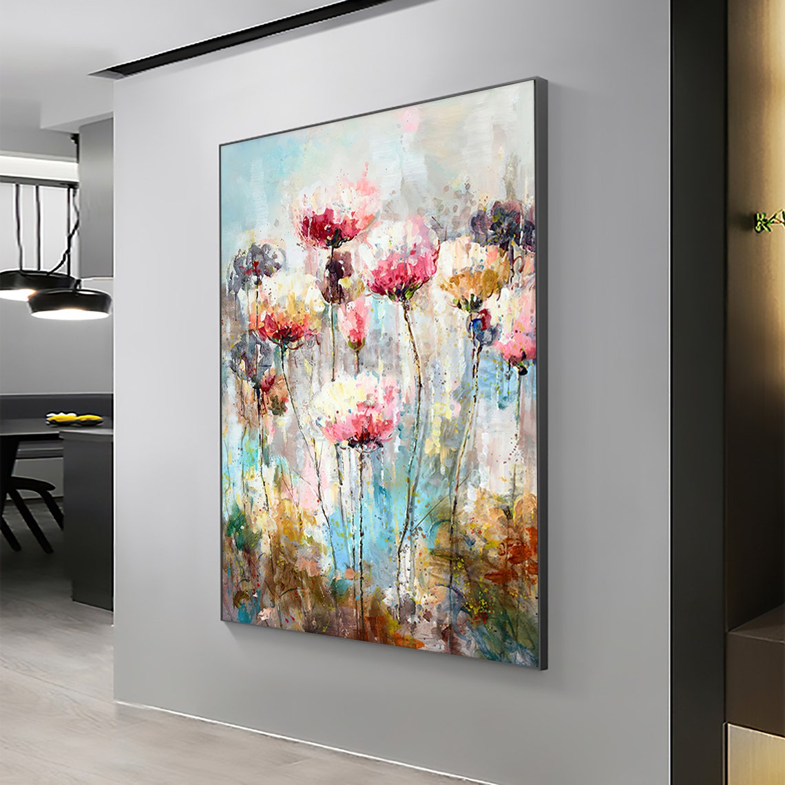 Floral Oil Painting Canvas Wall Art Home Decoration Poster