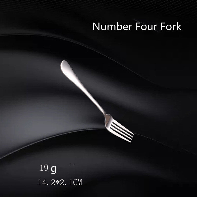 Stainless Steel Cutlery Set with Fork and Spoon - Western Style Kitchen Utensils