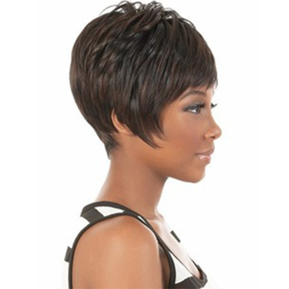 Women's Short Curly Synthetic Wig - High Temperature Heat Resistant