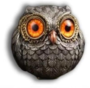 Owl-Shaped Wind Chime Home Decor Ornament - Metal Chinese Style