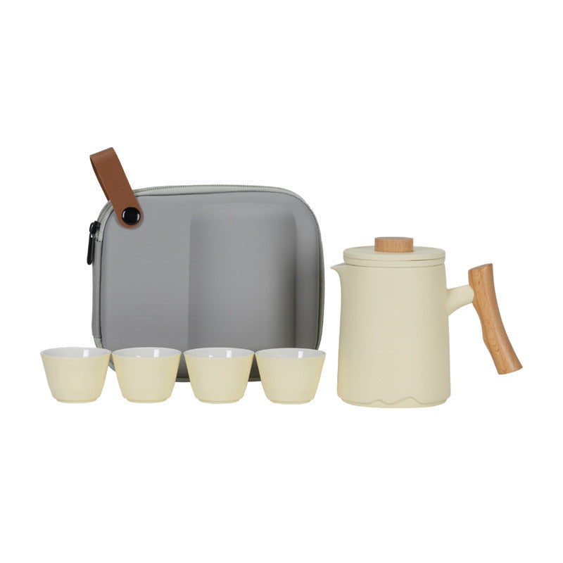 Ceramic Portable Express Cup Set - Multiple Colors & 450ml Capacity