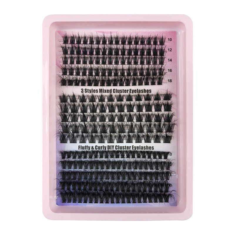 Large Capacity False Eyelashes Set with Mixed Styles for Eye Makeup