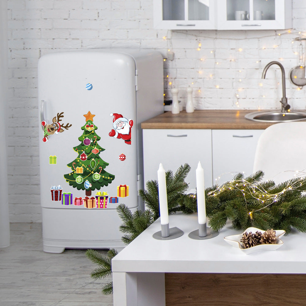 Christmas Refrigerator Magnet Decoration Set - Medium Size
