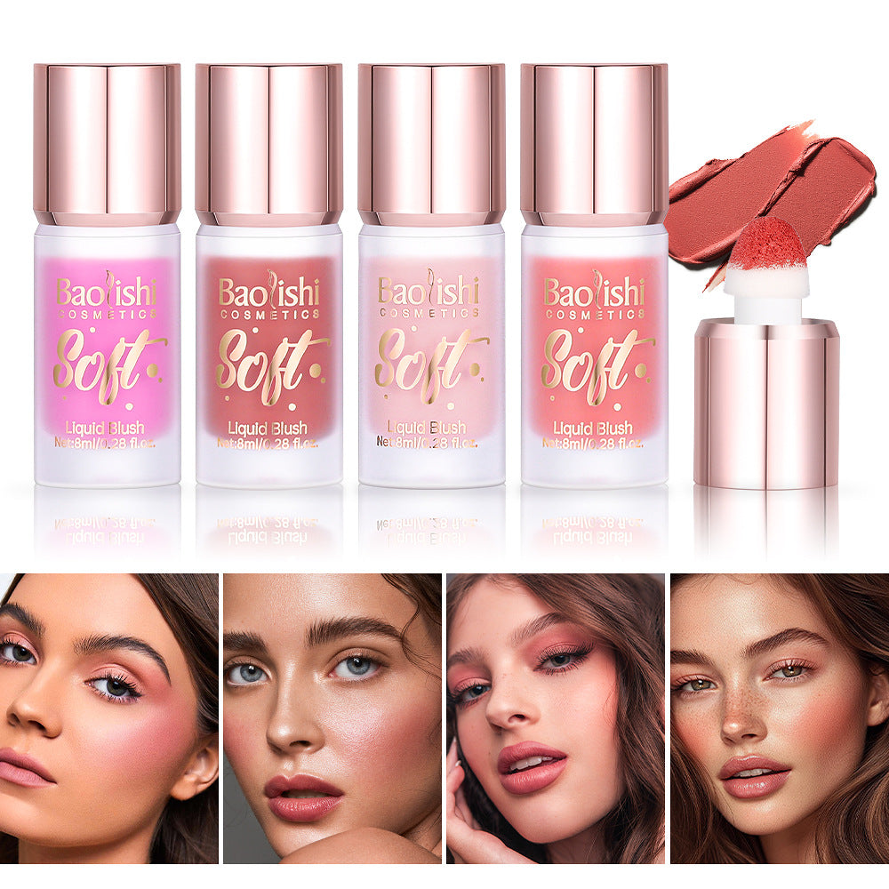 Liquid Blush Set with Pearlescent Finish - 2-4 Colors for Makeup