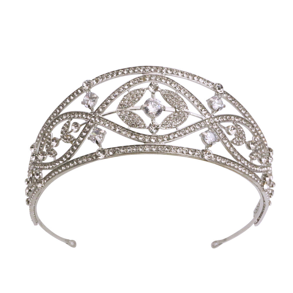 Zircon Bridal Tiara - Silver