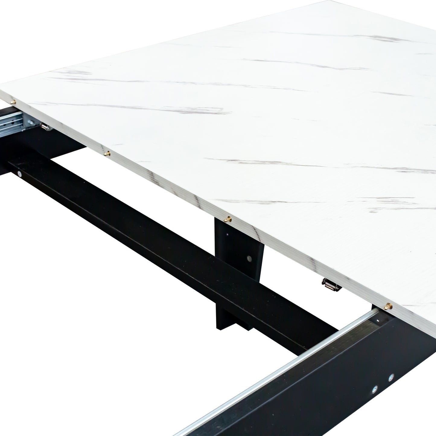 Dining Table,106.3 In Large Extendable Kitchen Table