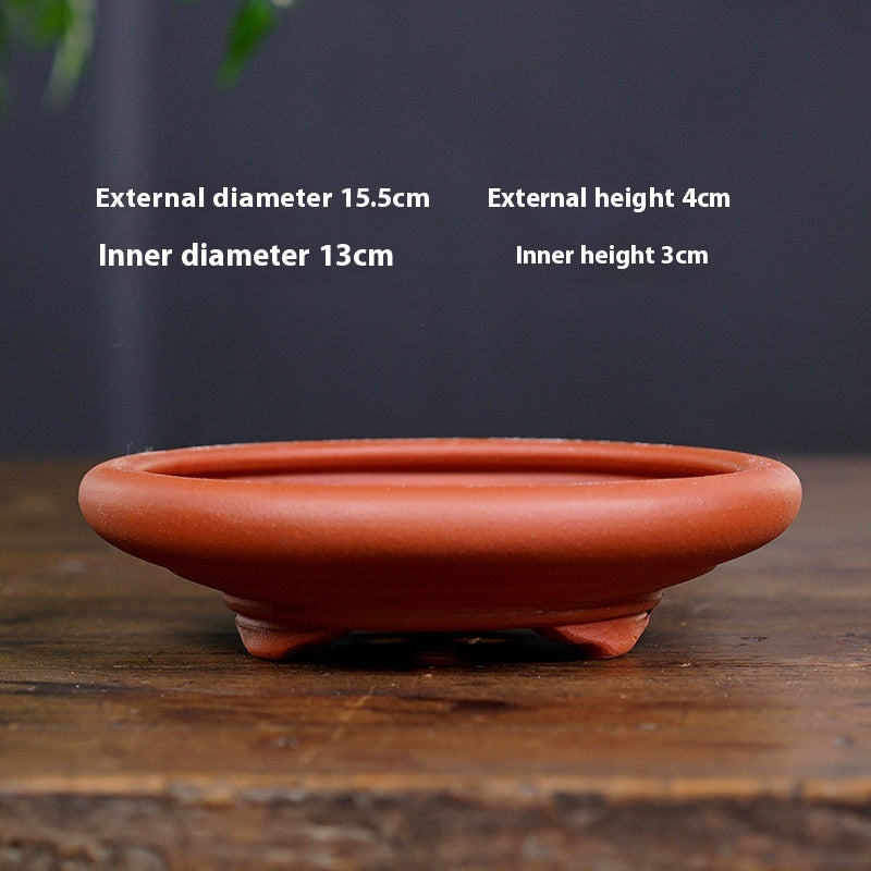 Breathable Ceramic Flower Pot for Home Garden Office Balcony - Multiple Colors