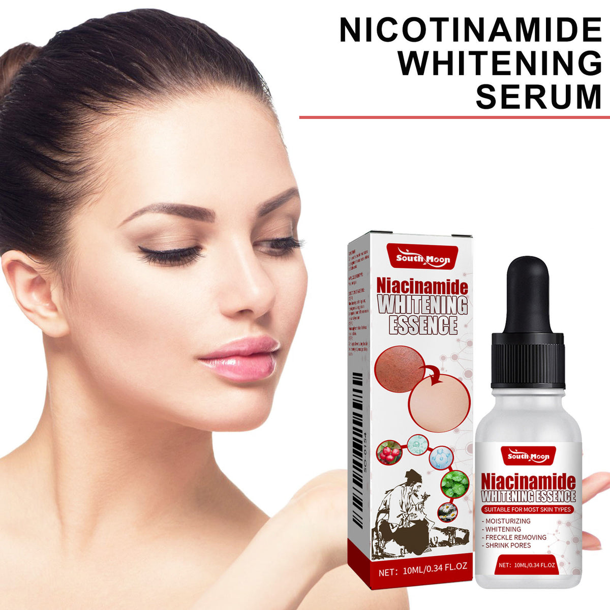 Nicotinamide Moisturizer for Facial Skin Hydration - 10ml