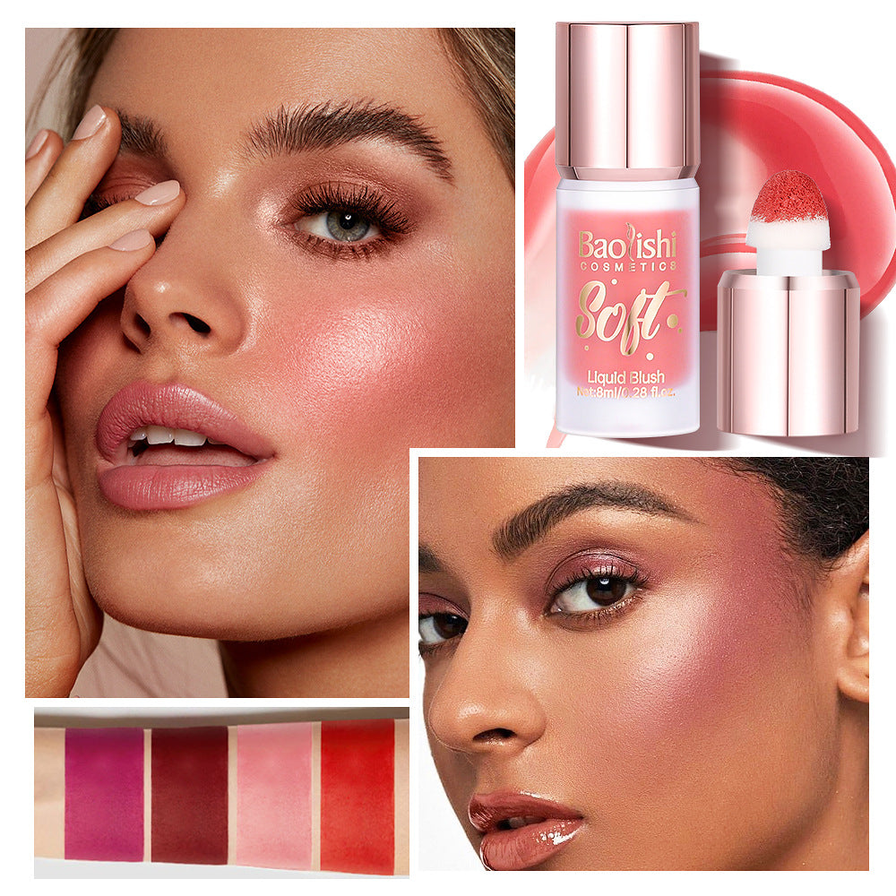 Liquid Blush Set with Pearlescent Finish - 2-4 Colors for Makeup