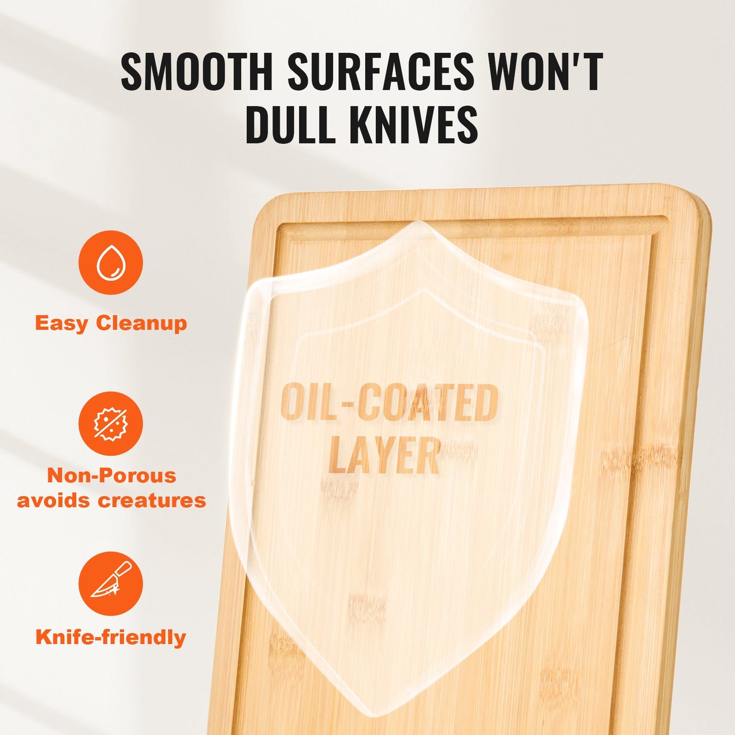 Bamboo Cutting Board Set - 3 Sizes for Versatile Food Prep