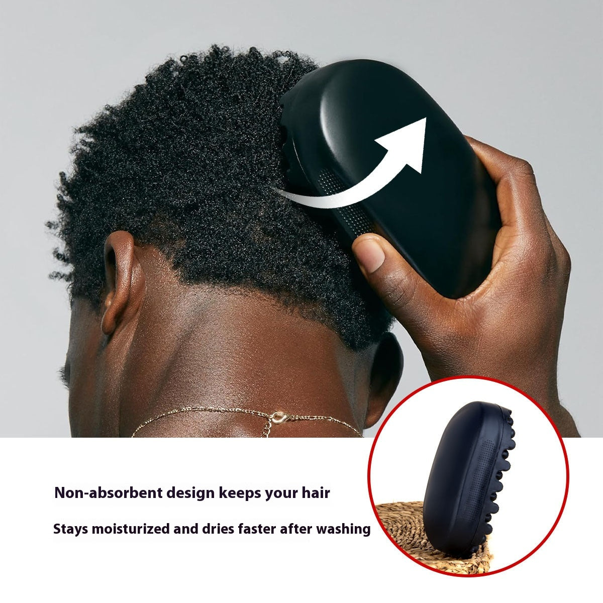 Black Rubber Hair Curler for Salon & Home Hair Styling