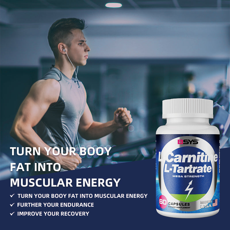 L-Carnitine L-Tartrate Supplement - 60 Capsules