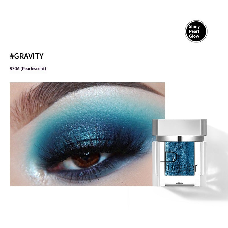 Long-Lasting Pearl-Illuminated Single Eyeshadow - Easy To Apply, Smudge-Proof