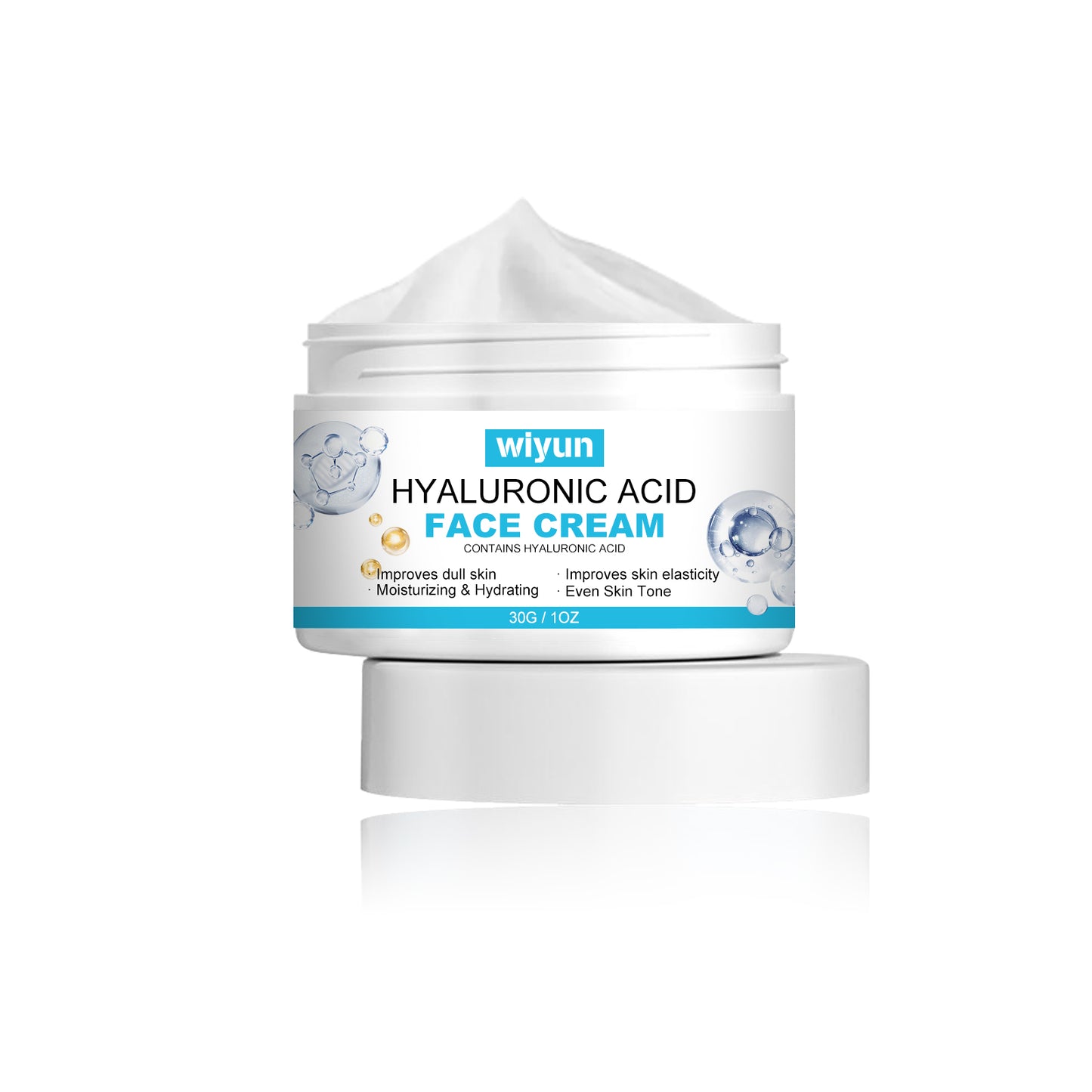 Hyaluronic Acid Face Cream - Anti-Aging Moisturizer for Fine Lines & Wrinkles