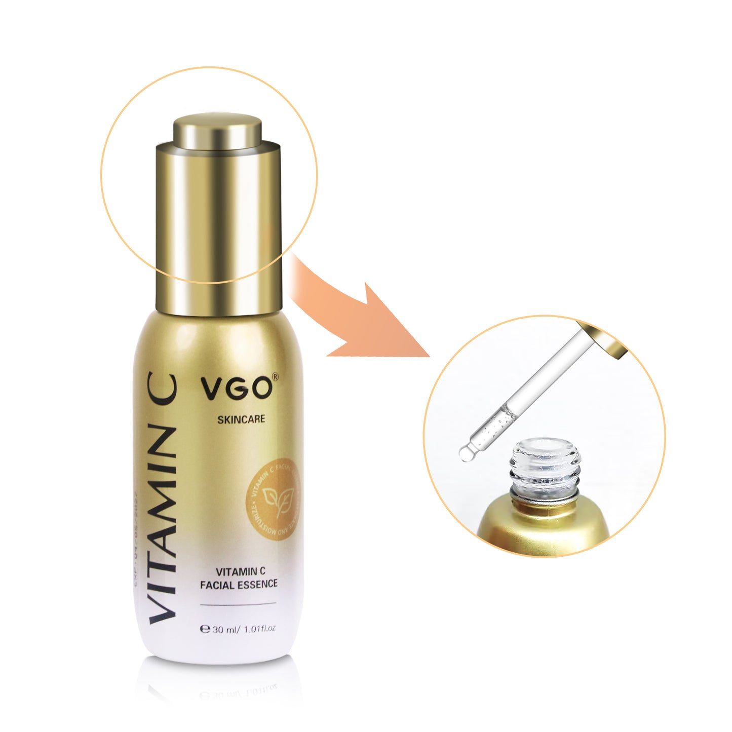 Collagen Facial Serum with Vitamin C - 30ml Hydrating & Brightening