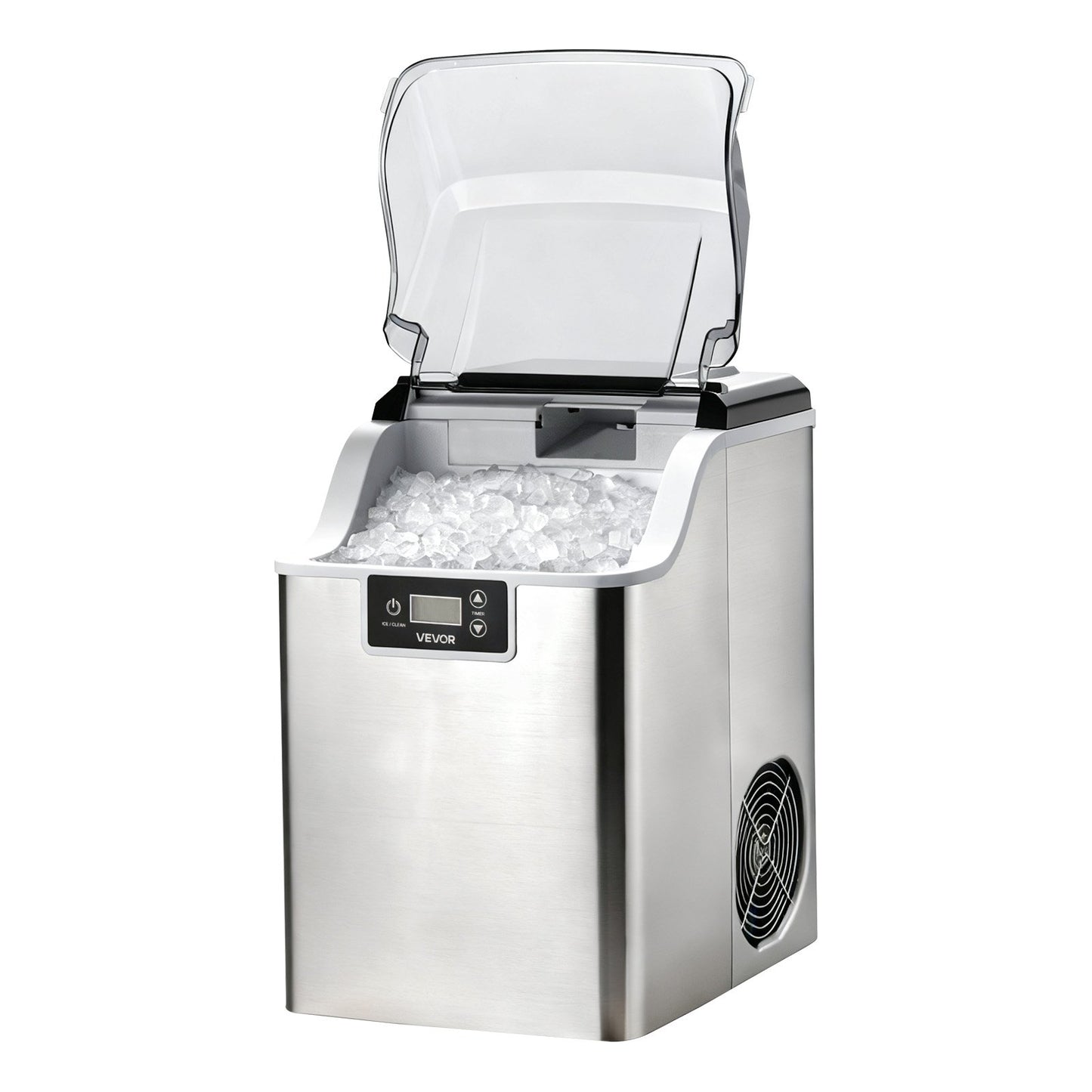 Countertop Ice Maker 44 Lbs Per Day Portable Self-Cleaning Machine with Ice Basket