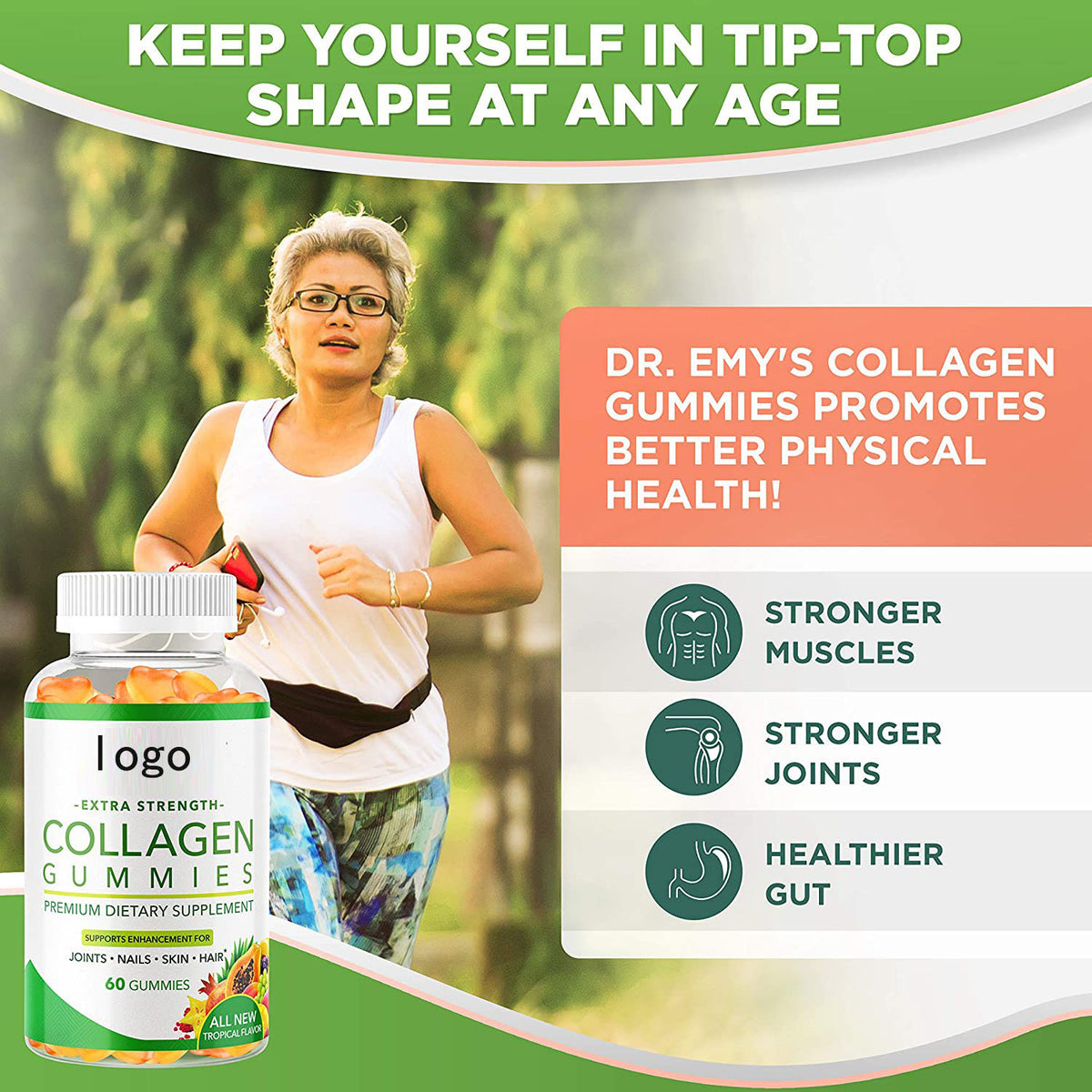 Collagen Soft Sweets - Fudge, 60 Gummies
