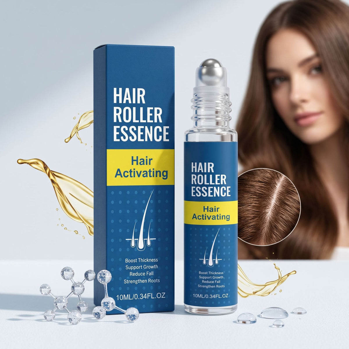 Ball-Type Hair Growth Solution 10ml Hair Tonic for Thinning Hair