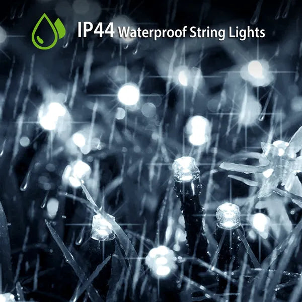 Solar String Lights 12M 100 LEDs Multicolor Fairy Lights Waterproof with 8 Modes