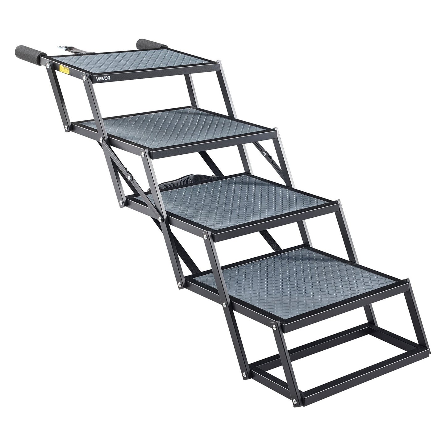 Foldable Dog Car Steps - Non-Slip Pet Ramp for Large Dogs up to 400 Lbs