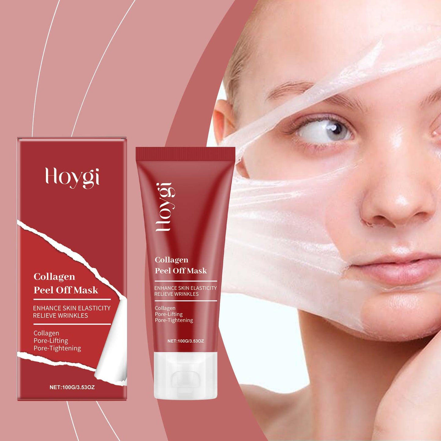 Collagen Peel-Off Facial Mask - Moisturizing, Firming & Hydrating Skin Care
