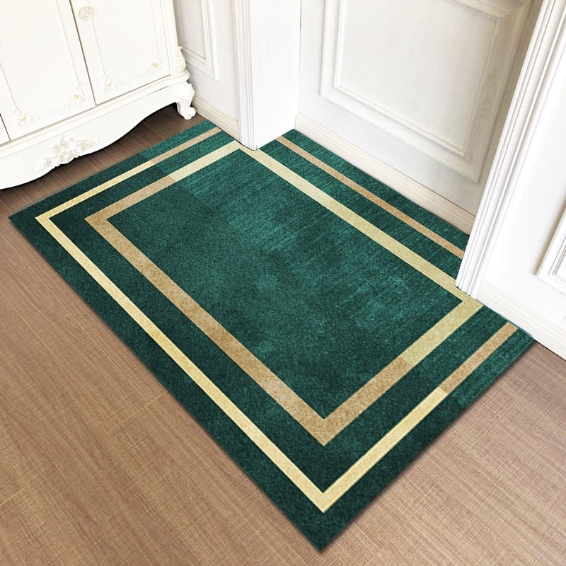 Crystal Velvet Doormat Entry Rug Modern Minimalist Household Floor Mat