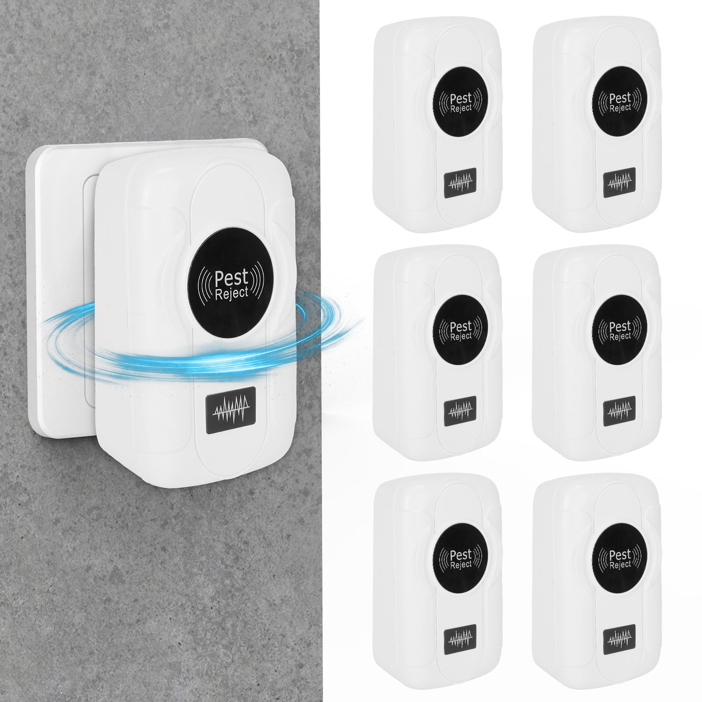 Ultrasonic Insect Repellent - 6 Pack, 32-120KHz Bug Control