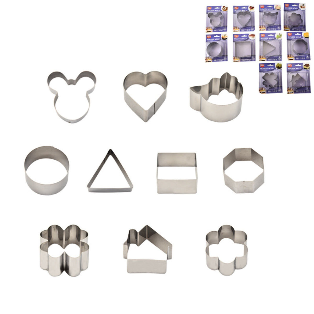 Stainless Steel Cake Mold - Octagon Fruit & Cookie Baking Tool