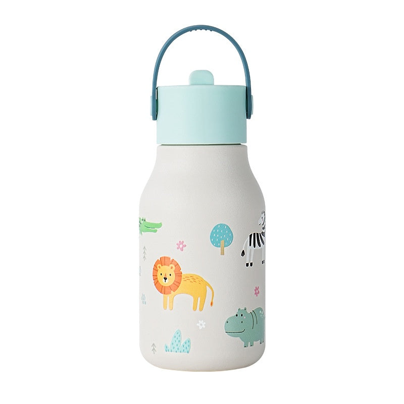 Titanium Drop-Resistant Water Bottle with Straw - 301-400ml, Kids & Adults
