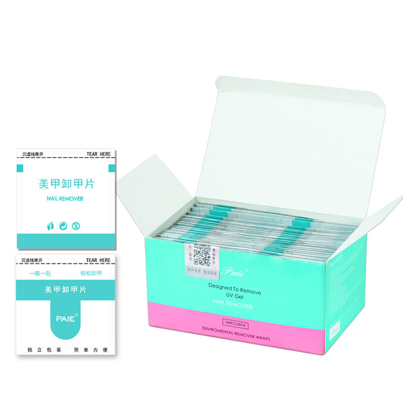 Disposable Nail Polish Remover & Cotton Pad Set - 100/200 Pieces for Nail Art