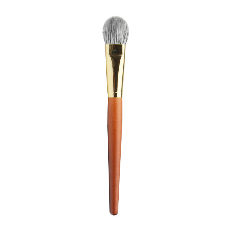 Heart-Shaped Makeup Brush for Blush and Highlighter Tongue-Shaped Blending Face Brush