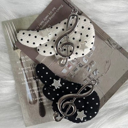 Cute Polka Dot Hair Clip for Women and Kids - Handmade Hair Accessory