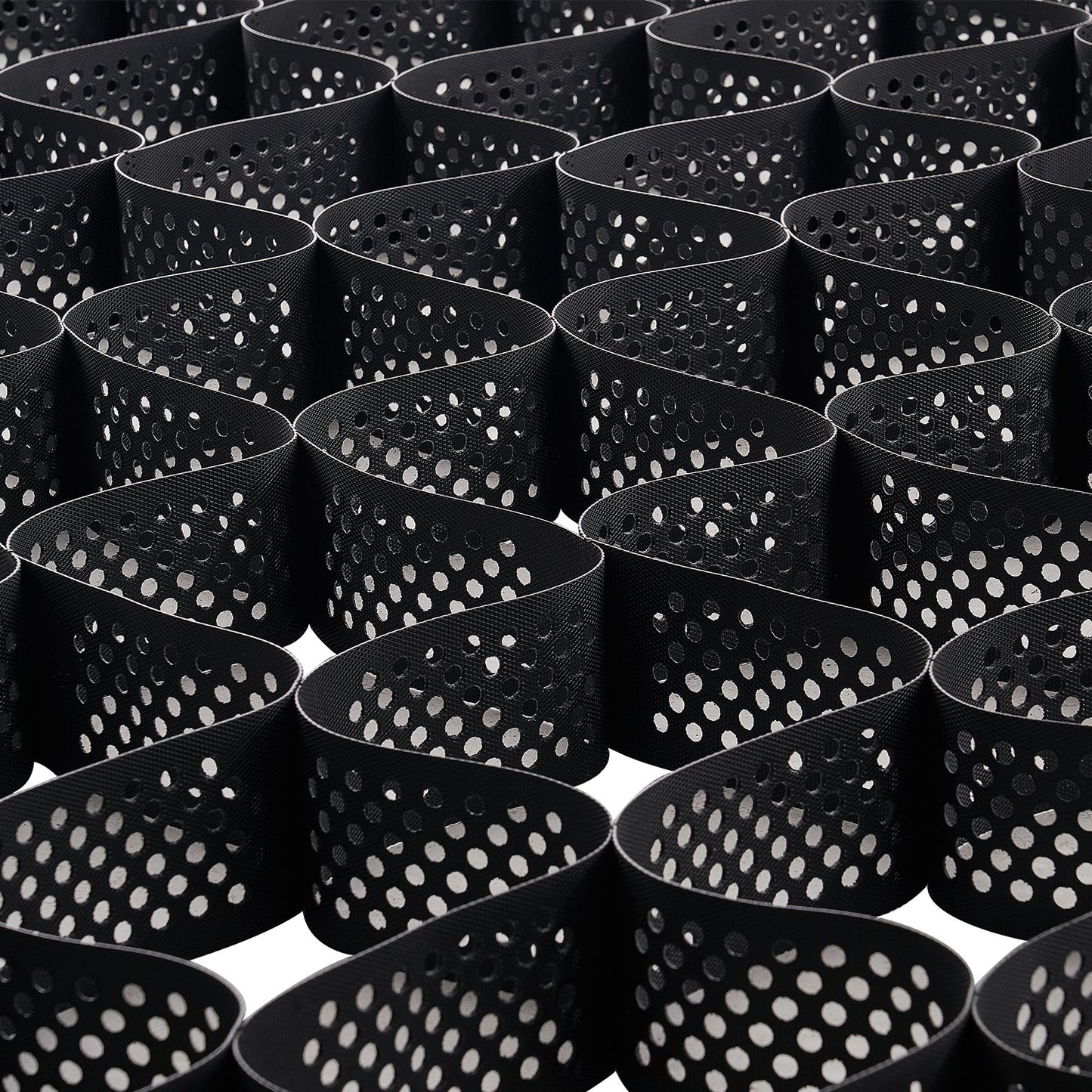 Ground Grid 4-Inch Depth Geocell Grid for Gravel Driveways & Slopes - Black