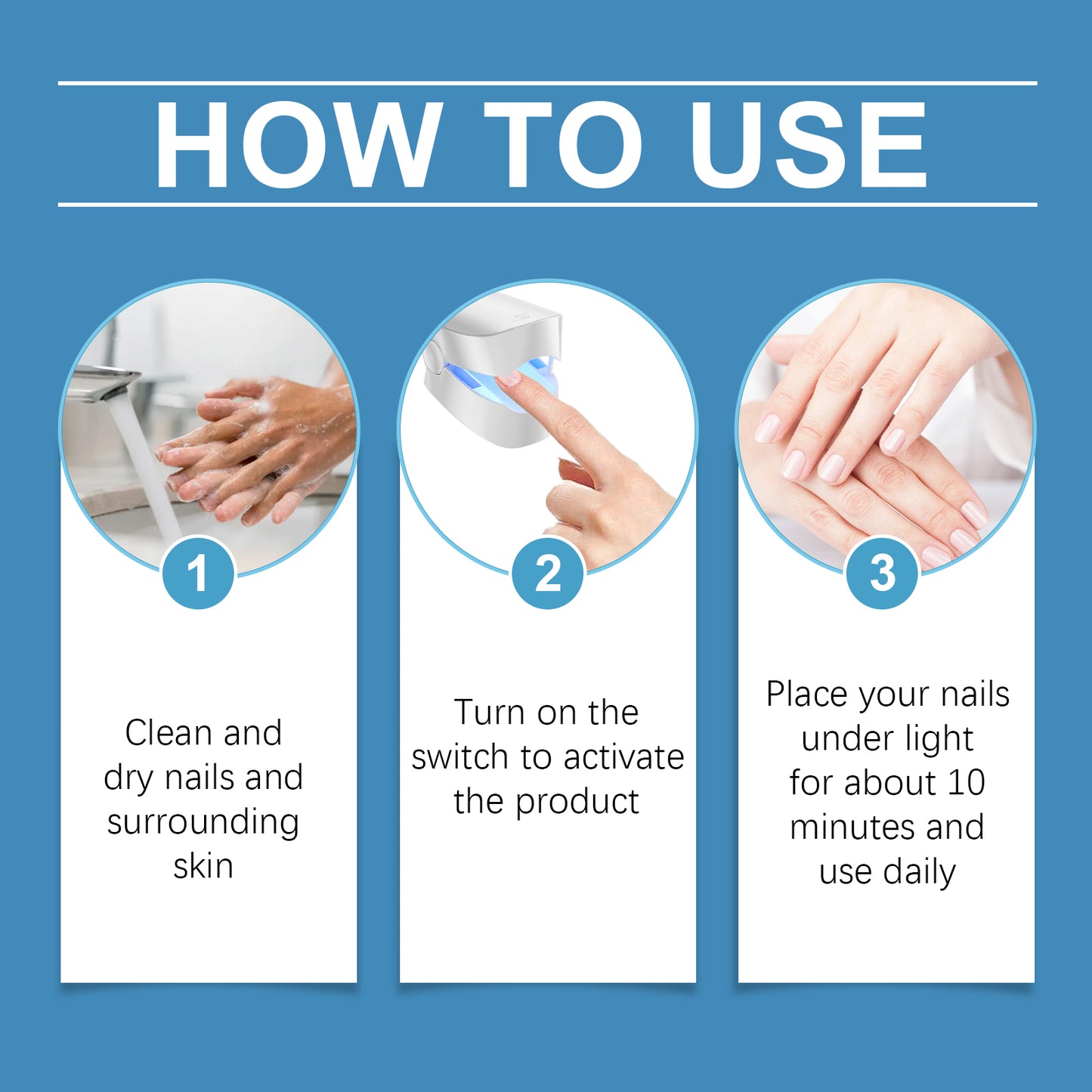 Professional Nail Repair Laser Device for Damaged & Brittle Nail Care