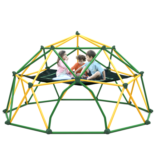 13-Foot Geometric Dome Climber Play Center with Hammocks