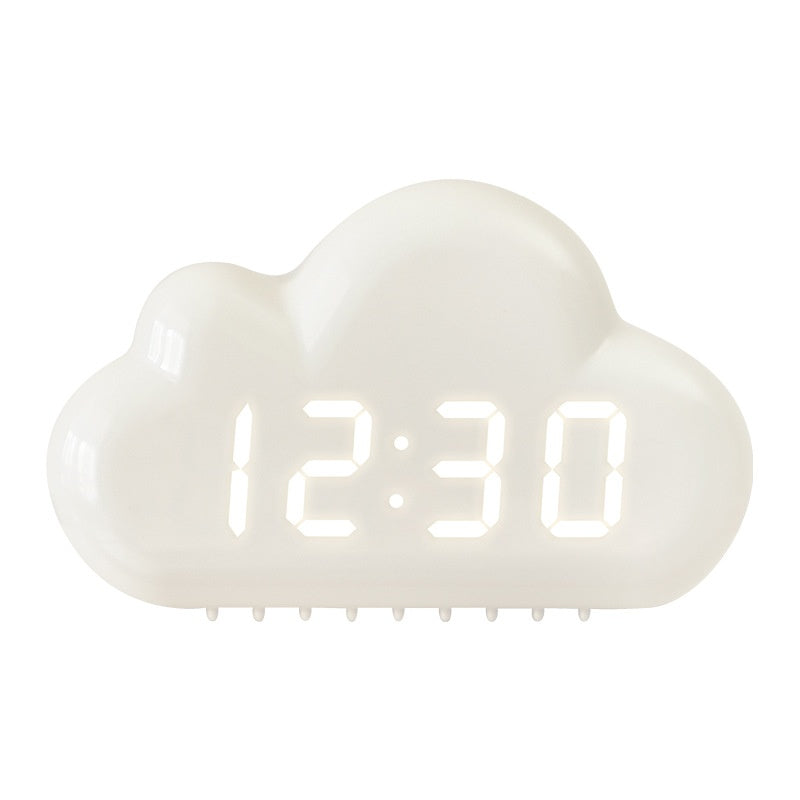 Voice-Controlled LED Bedside Clock with Calendar and Luminous Display
