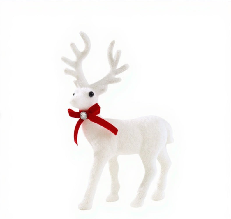 Plush Moose Christmas Deer Decoration Doll - Festive Holiday Home Decor