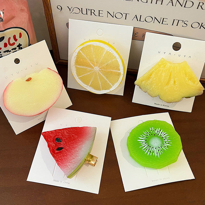 Colorful Fruit-Shaped Hairpin for Women - Hair Accessories for Girls